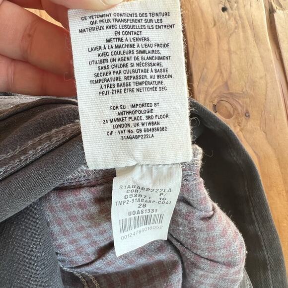 Pilcro and the Letterpress Anthropologie Fit Stet Jeans Womens 28 Gray - Picture 15 of 16